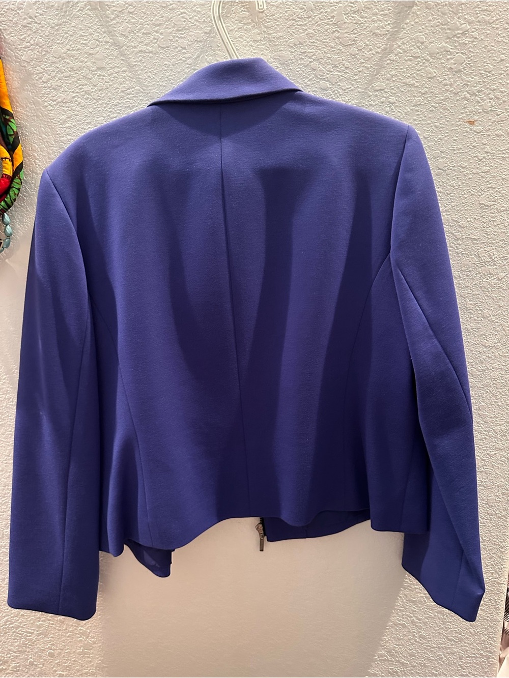 Kasper Cropped Blazer in Deep Purple